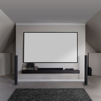 亿立屏幕(Elite Screens)AR135WH1 135英寸16:9 Aeon翼王窄边框画框幕布 投影幕布 投影仪幕布 高清白软幕