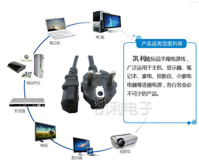 专业欧式电源线厂家供应 凯利电子为您提供高品质欧规VDE认证电源线